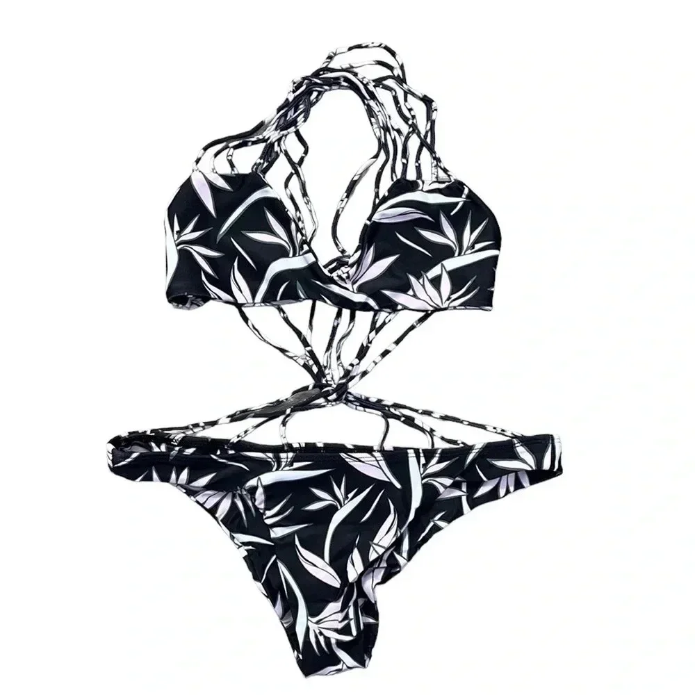 Mikoh Seychelles Monokini One Piece Swimsuit, bird of paradise pink